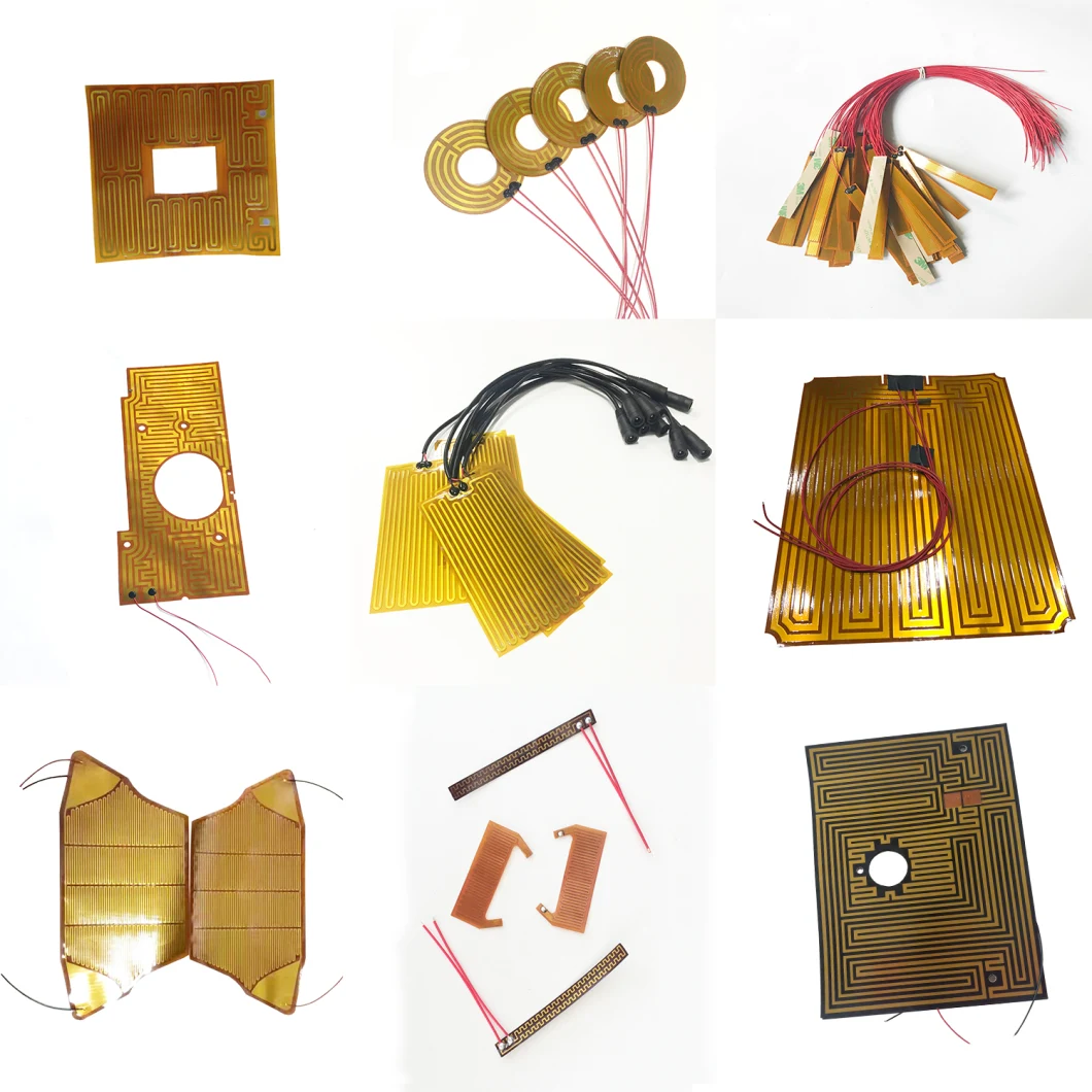 Thin Round Polyimide Film Heater Kapton Heating Element