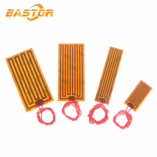 3.7V 5V 12V 24V 36V 48V 110V 220V Adhesive Etched Foil Flexible Kapton Polyimide Thick Film Heating Element