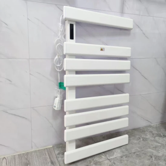 Custom Bathroom White Flat Bar Electric Towel Heater Factory Supplies