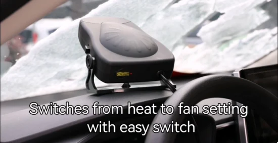 12V/24V 180W Car Heater Fan / Defroster, Heater for Defrosting and Remove The Ice or Snow on Car Window