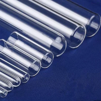 Heat Resistant All Dimension High Purity Transparent Heater Quartz Glass Test Tube for Heating