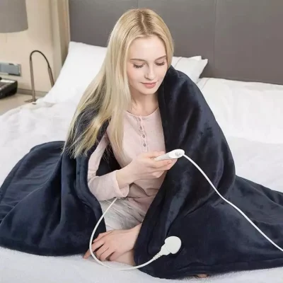 Safe Remote Control Machine Washable Wearable Heater Electric Blankets for Winter